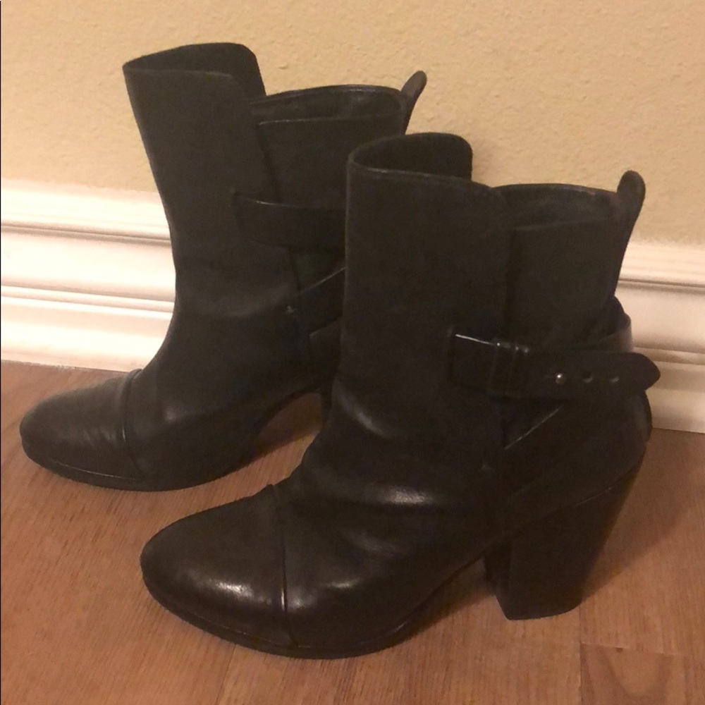 Rag & Bone Black Ankle Boots